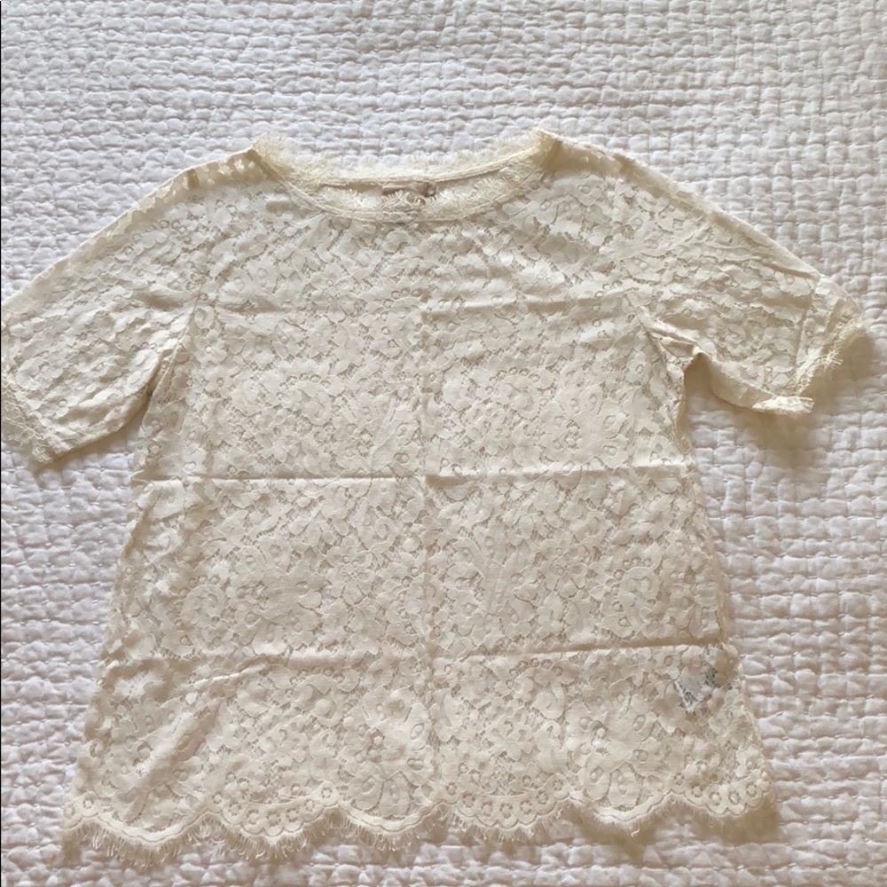 White lace blouse